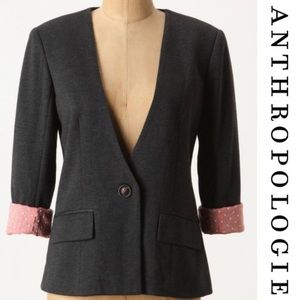 Anthropologie Dark Grey Blazer